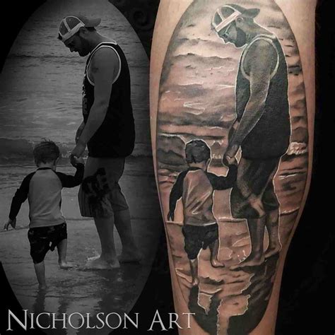 tatuajes padre e hijos|70 Tatuajes de padre e hijo increíbles para decirlo。